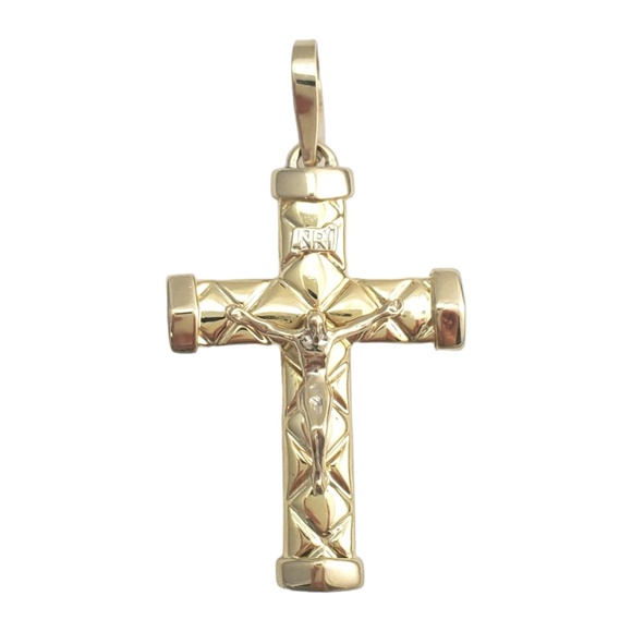 14K Yellow Gold Cross Pendant #16004